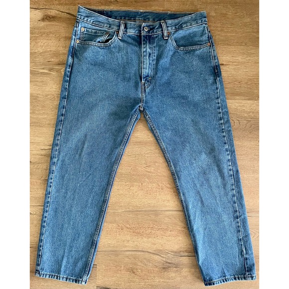 W38 L30 Levi’s 505 Denim Blue Jeans Men Red Label Regular Relaxed Fit - Picture 1 of 7